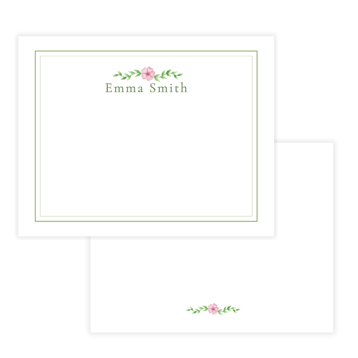 Personalized Floral Stationery