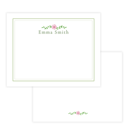 Personalized Floral Stationery