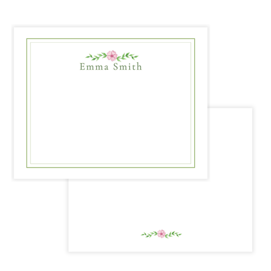 Personalized Floral Stationery